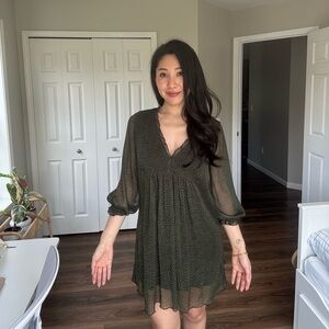 Elegant Dark Green Dress
